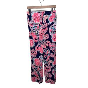 LILLY PULITZER Georgia May Palazzo Pants For the Halibut  Pull on Pant Small